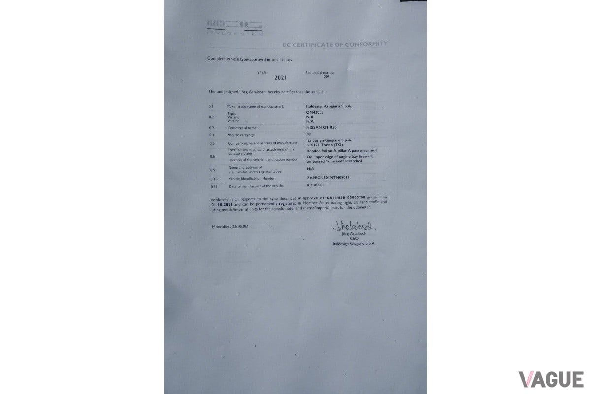 世界で19台しか存在しない2021年式の日産「GT-R50 byイタルデザイン」（C）Collecting Cars