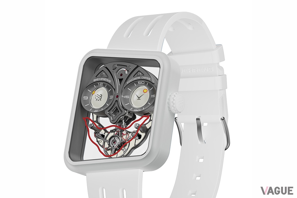 「BEHRENS × Konstantin Chaykin “Ace of Heart”」ホワイトカーボン（品番：BHR033CFWH、50本限定、220万円 消費税込）
