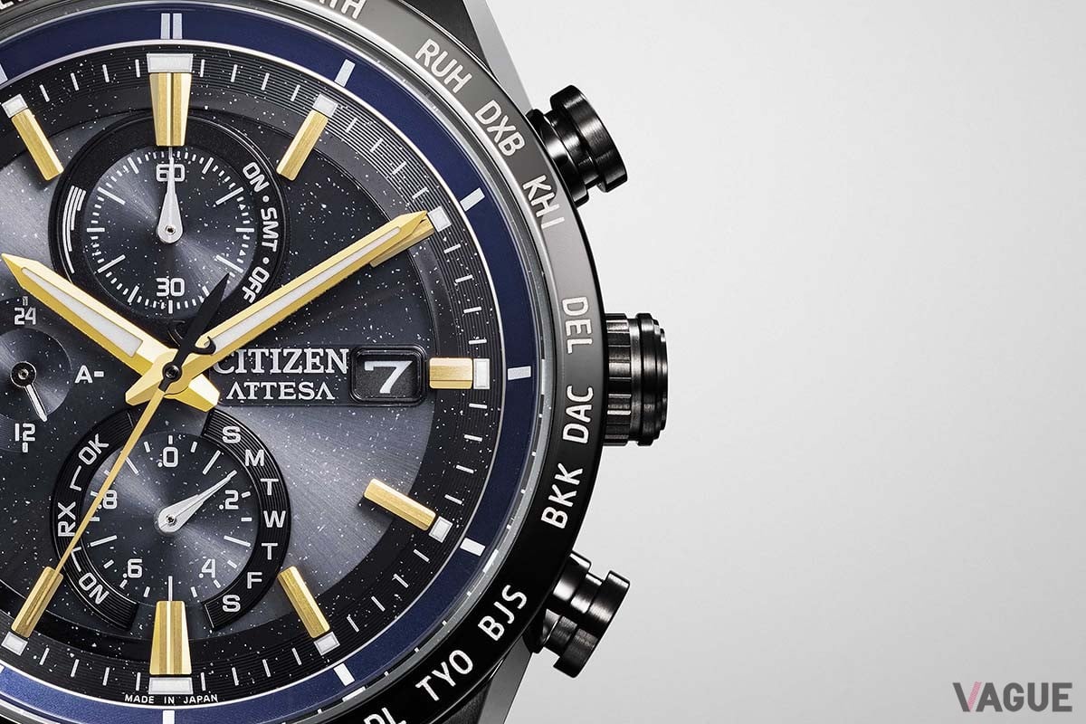 ダイヤル外周の深いブルーは「HTV-X」のソーラーセルをイメージしたカラーリング