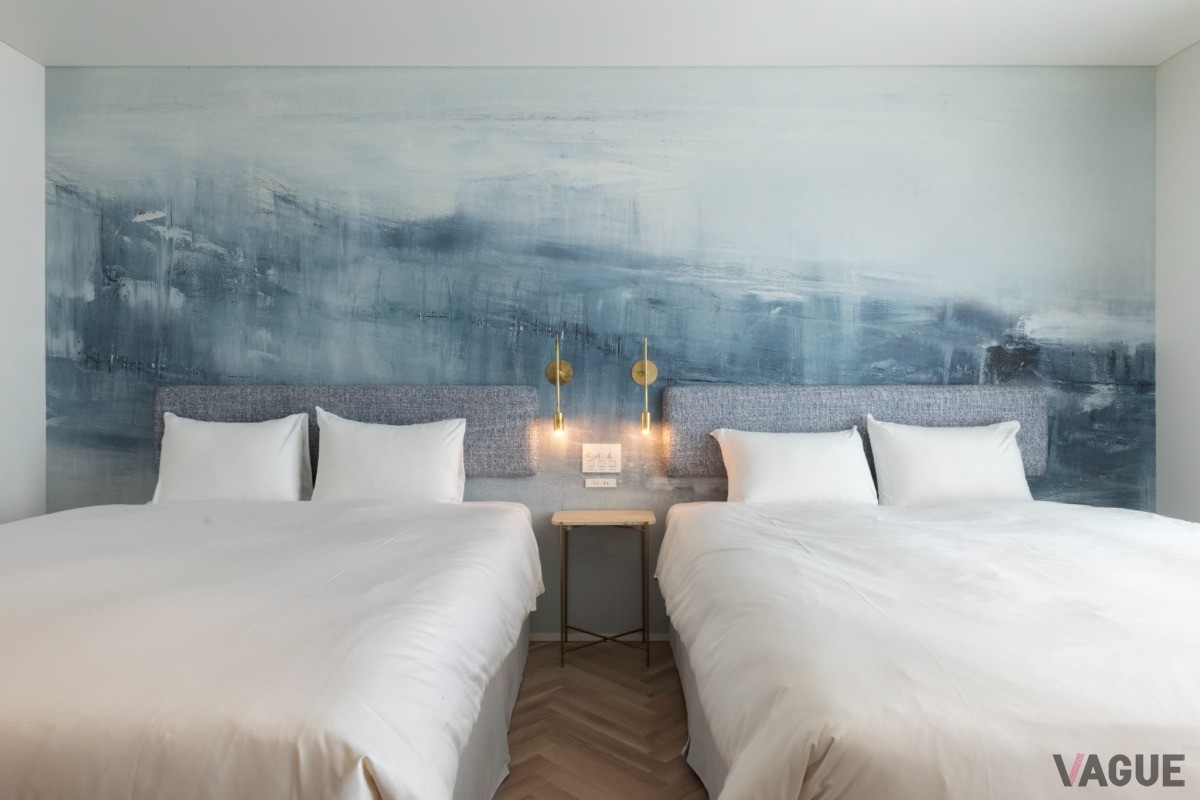 山、海、緑をイメージした３つの寝室は別々のデザインに