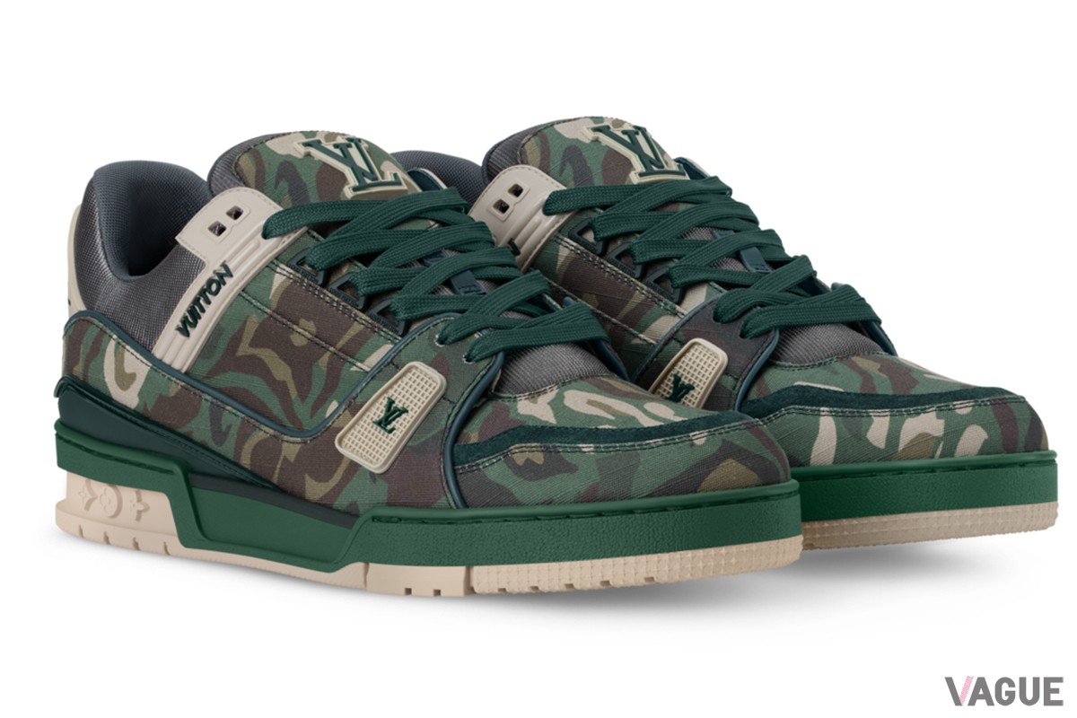 LV トレイナー スニーカー（LV カモフラージュ・パターンをプリントしたテクニカルキャンバス）：21万8900円