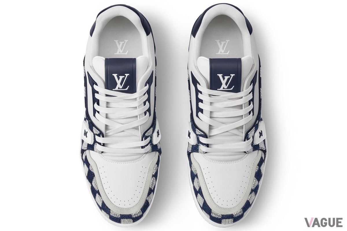 LV トレイナー スニーカー（ダミエ・デニム、プレーンカーフレザー）：21万8900円