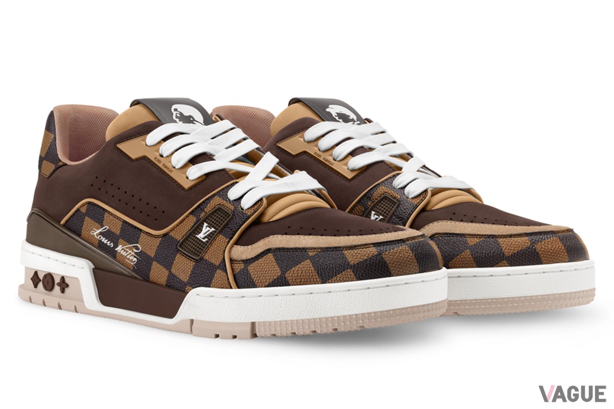 LV トレイナー スニーカー（ヌバックレザー、ダミエ・キャンバス）：21万8900円
