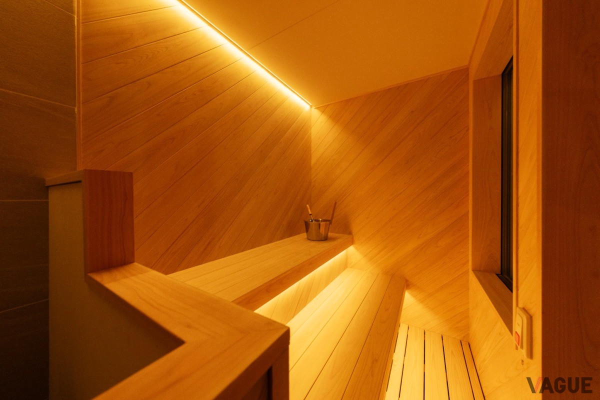 4名まで入れるプライベートサウナ