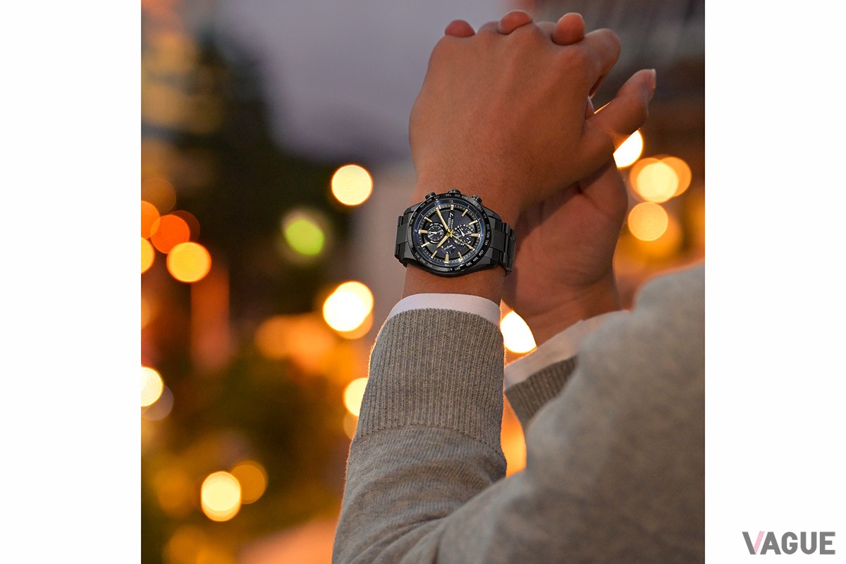 機能性の高いモデルだがイエローゴールドが華やかさも演出してくれている