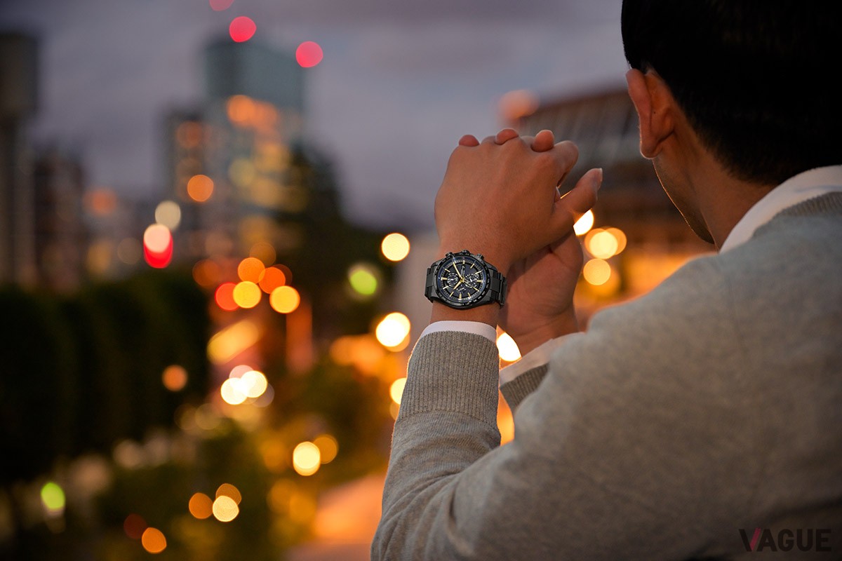 機能性の高いモデルだがイエローゴールドが華やかさも演出してくれている