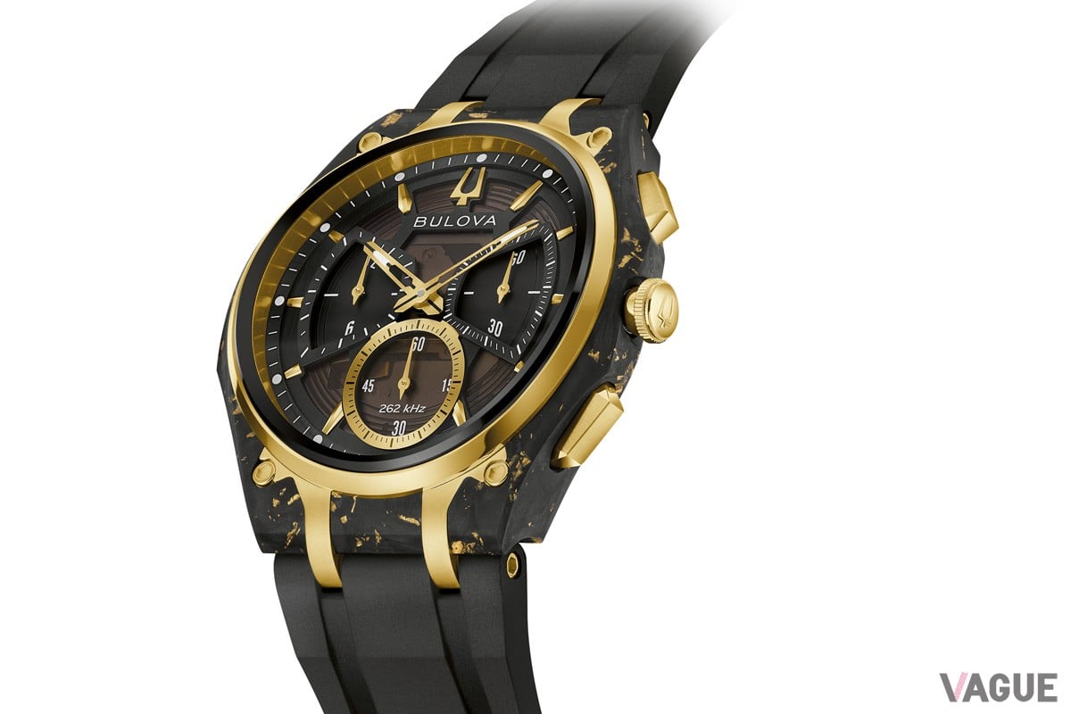 ブローバの150周年アニバーサリーモデル「CURV」は金箔を混ぜ込んだフォージドカーボンを採用