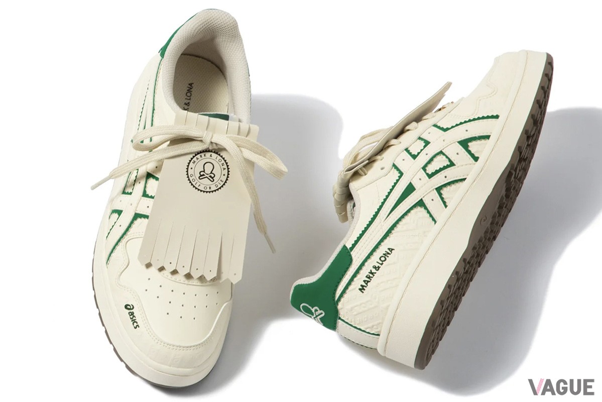 アシックスとのコラボにより誕生したマークアンドロナのゴルフシューズ「Tassel Striders」