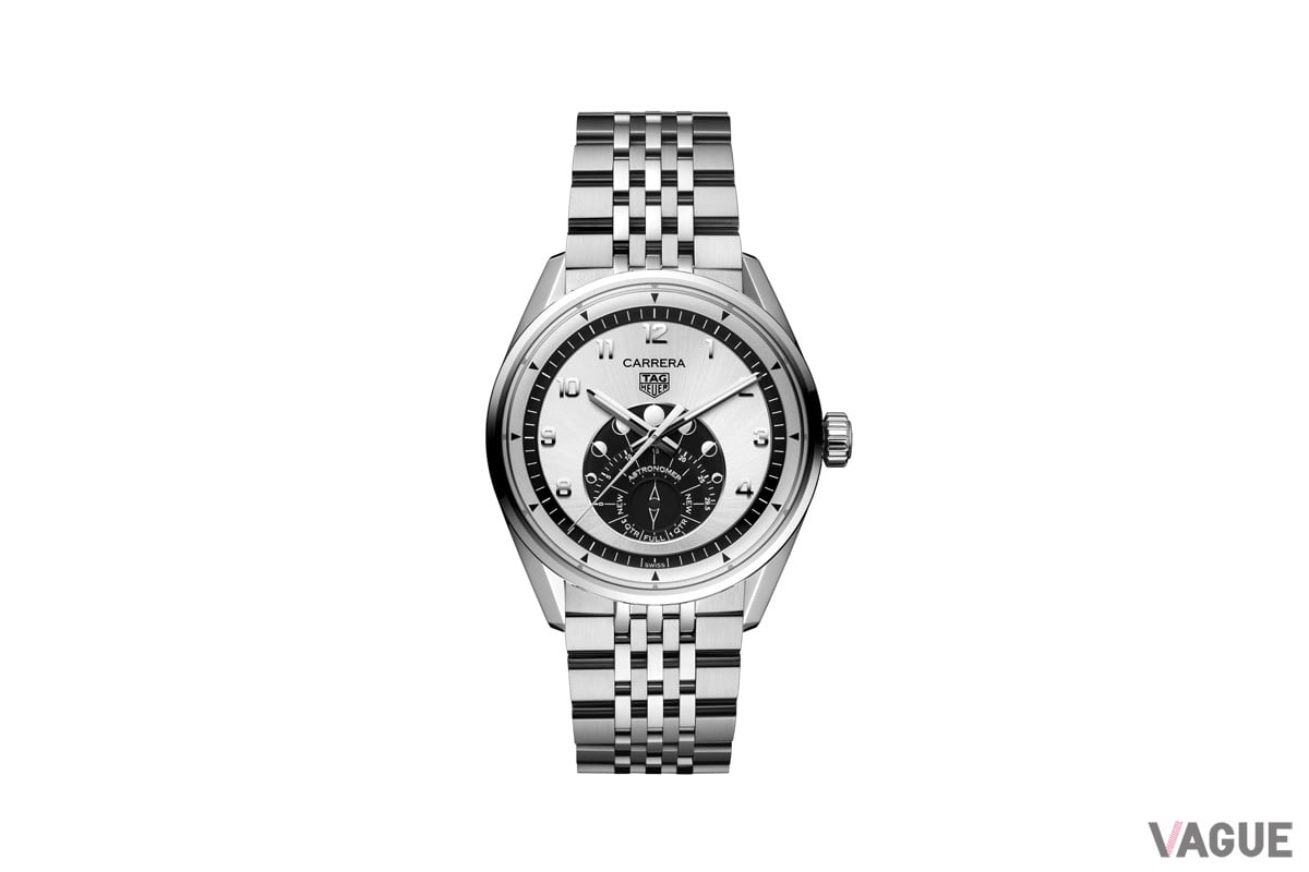 ブラックのフランジとブラックのムーンフェイズディスクが宇宙の静けさを連想し、ディープグレーのディテールは躍動感と独特な雰囲気を演出するレギュラーモデル（WBX2110.BA0044）