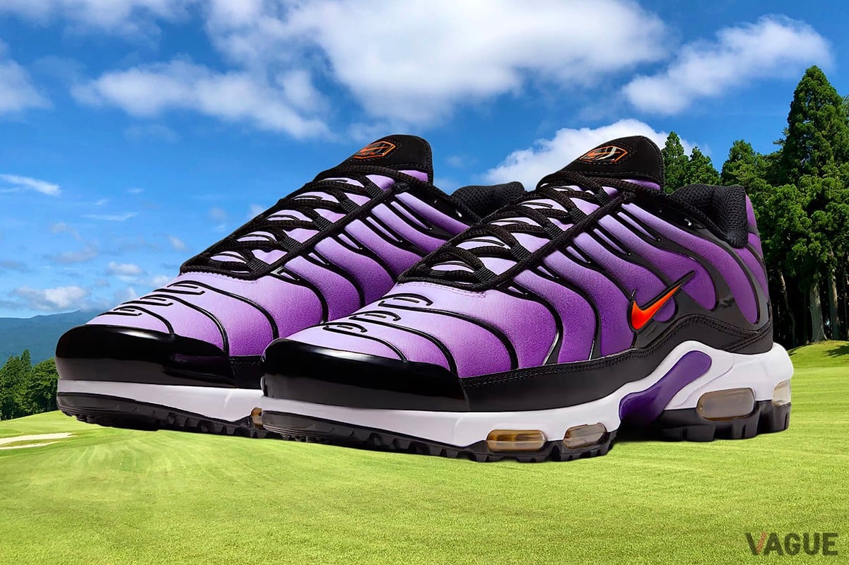 ゴルフ仕様の“マップラ”ことナイキ「エアマックスプラス」に華やかな新