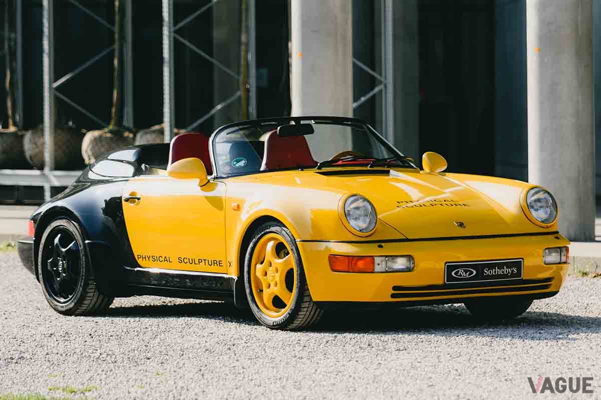 オークションに出品される予定の1994年式ポルシェ「911スピードスター」ターボルック“フィジカルスカルプチャーXI” Maximilian Vogi(c)2025 Courtesy of RM Sotheby's 