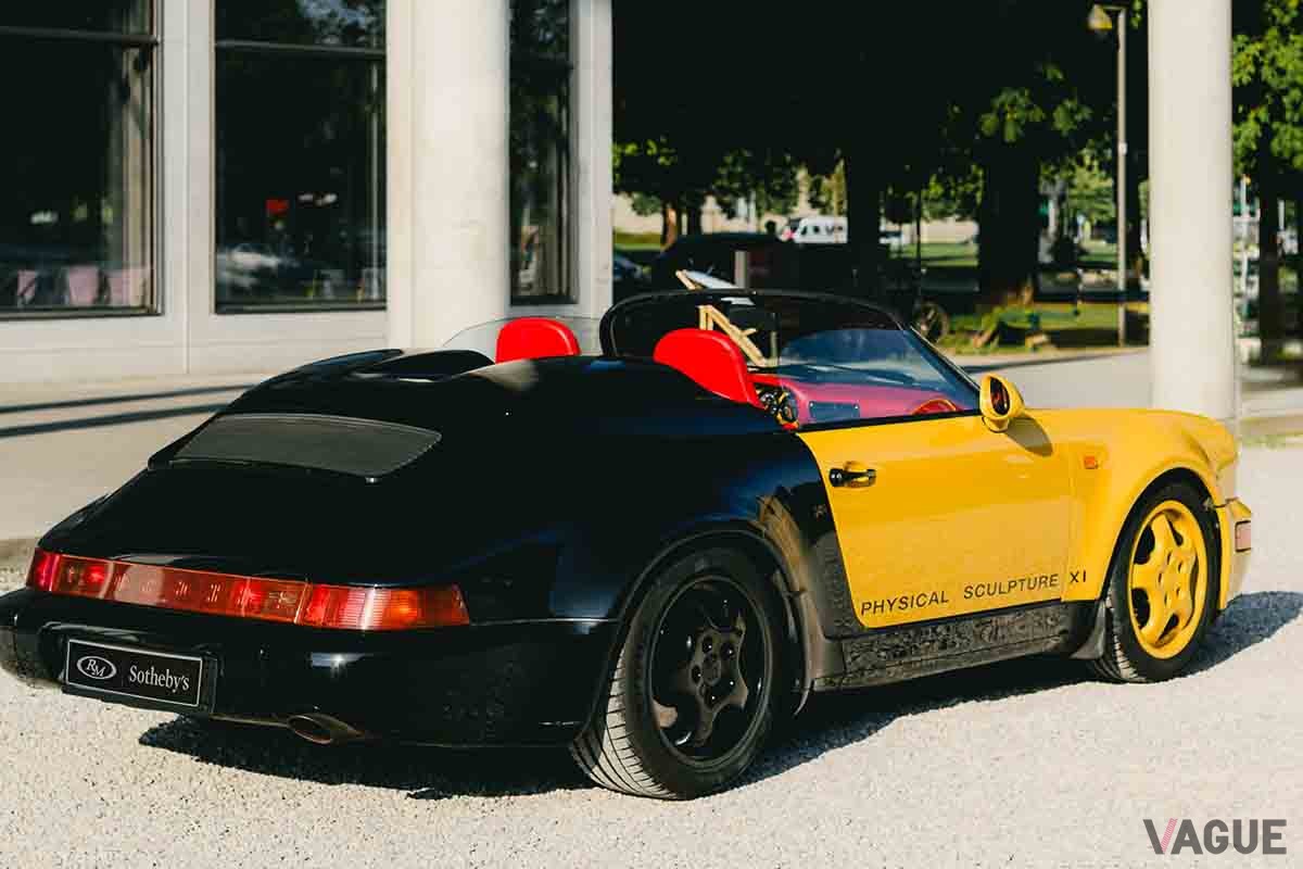 オークションに出品される予定の1994年式ポルシェ「911スピードスター」ターボルック“フィジカルスカルプチャーXI” Maximilian Vogi(c)2025 Courtesy of RM Sotheby's 