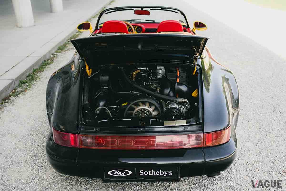 オークションに出品される予定の1994年式ポルシェ「911スピードスター」ターボルック“フィジカルスカルプチャーXI” Maximilian Vogi(c)2025 Courtesy of RM Sotheby's 