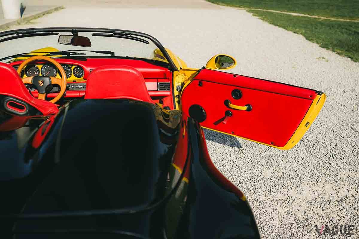 オークションに出品される予定の1994年式ポルシェ「911スピードスター」ターボルック“フィジカルスカルプチャーXI” Maximilian Vogi(c)2025 Courtesy of RM Sotheby's 