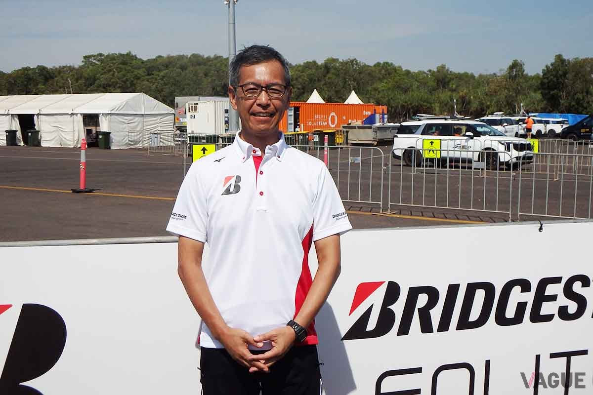 ブリヂストンの常務役員で、グローバルモータースポーツ管掌の今井 弘さんに話を聞いた