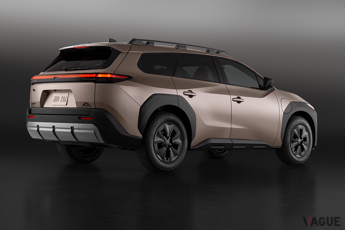 2025年5月に世界初公開されたトヨタ新型「bZ Woodland（bZウッドランド）」。日本では2026年春から「bZ4Xツーリング」として販売される予定だ