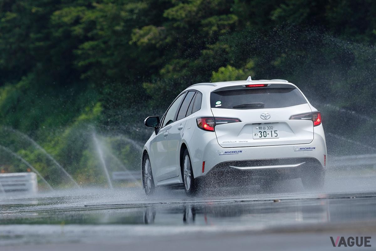 ミシュラン新「クロスクライメート3」試走会の様子