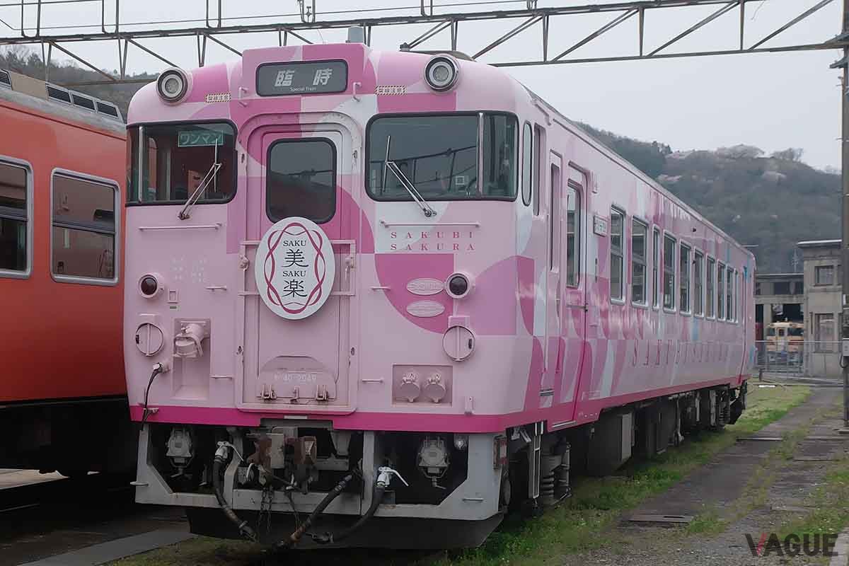 津山駅では岡山エリアを走る観光列車「SAKU美SAKU楽」との乗換が可能