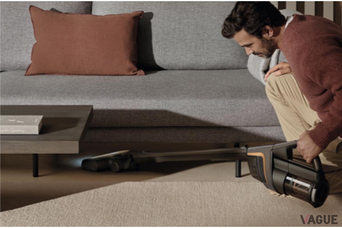 重心を上にすることで、狭い隙間にも入ってしっかり掃除