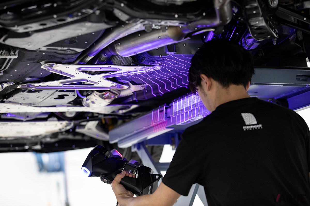 ポリフォニーデジタルの制作チームは「12R」の撮影を実施。スチール＆ムービーの撮影に加え、重要な3Dスキャンや集音などをおこなった