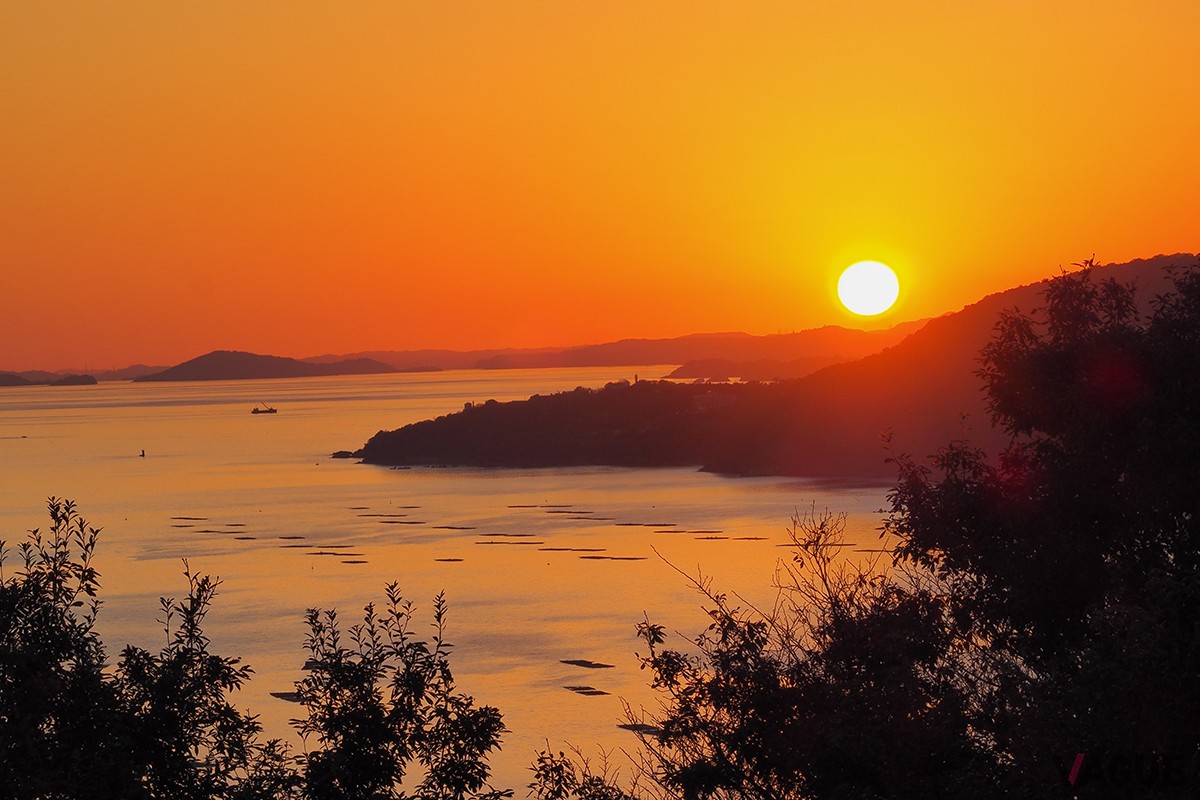 播磨灘の夕日