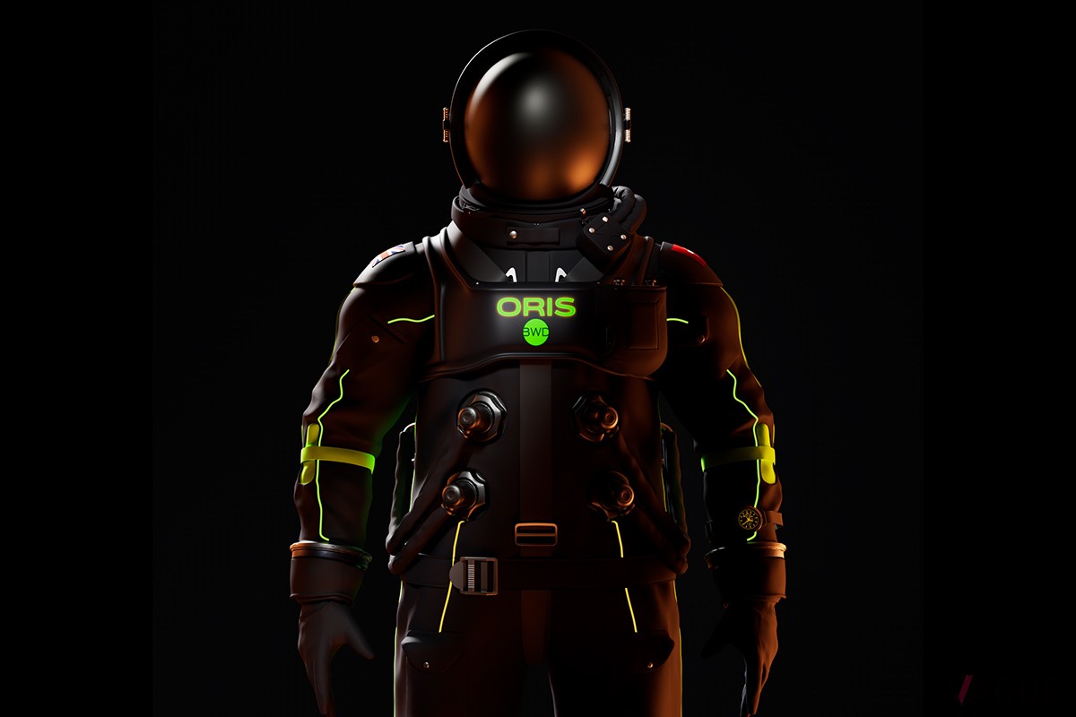 宇宙旅行や冒険をイメージさせる大胆なデザインは、80年代のスニーカーや映画「2001年宇宙の旅」が着想源となっている