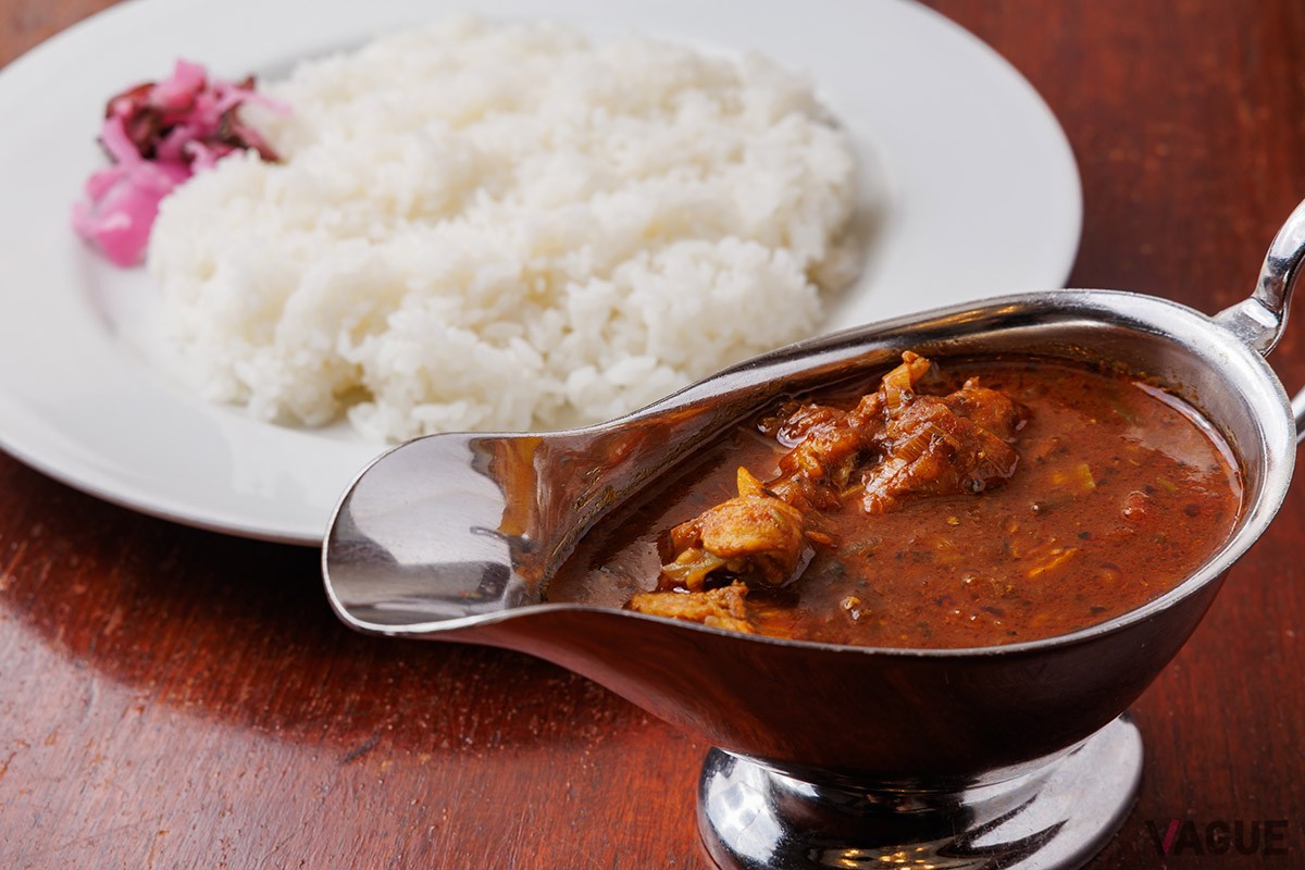 極辛カレーライス1050円。ロールキャベツシチューとの組み合わせの場合1700円