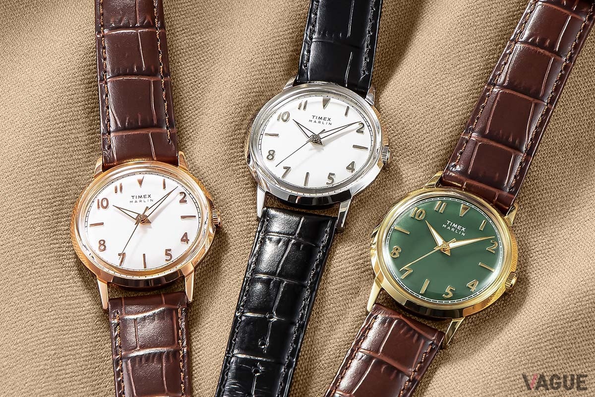 オリジナルは1950年代に登場の「マーリン」。高耐久、高品質ながら手頃な価格を打ち出し全米25万店舗で取り扱われたという象徴的な大ヒット作を、クォーツによりさらに身近な存在の「マーリン クォーツ」として復刻