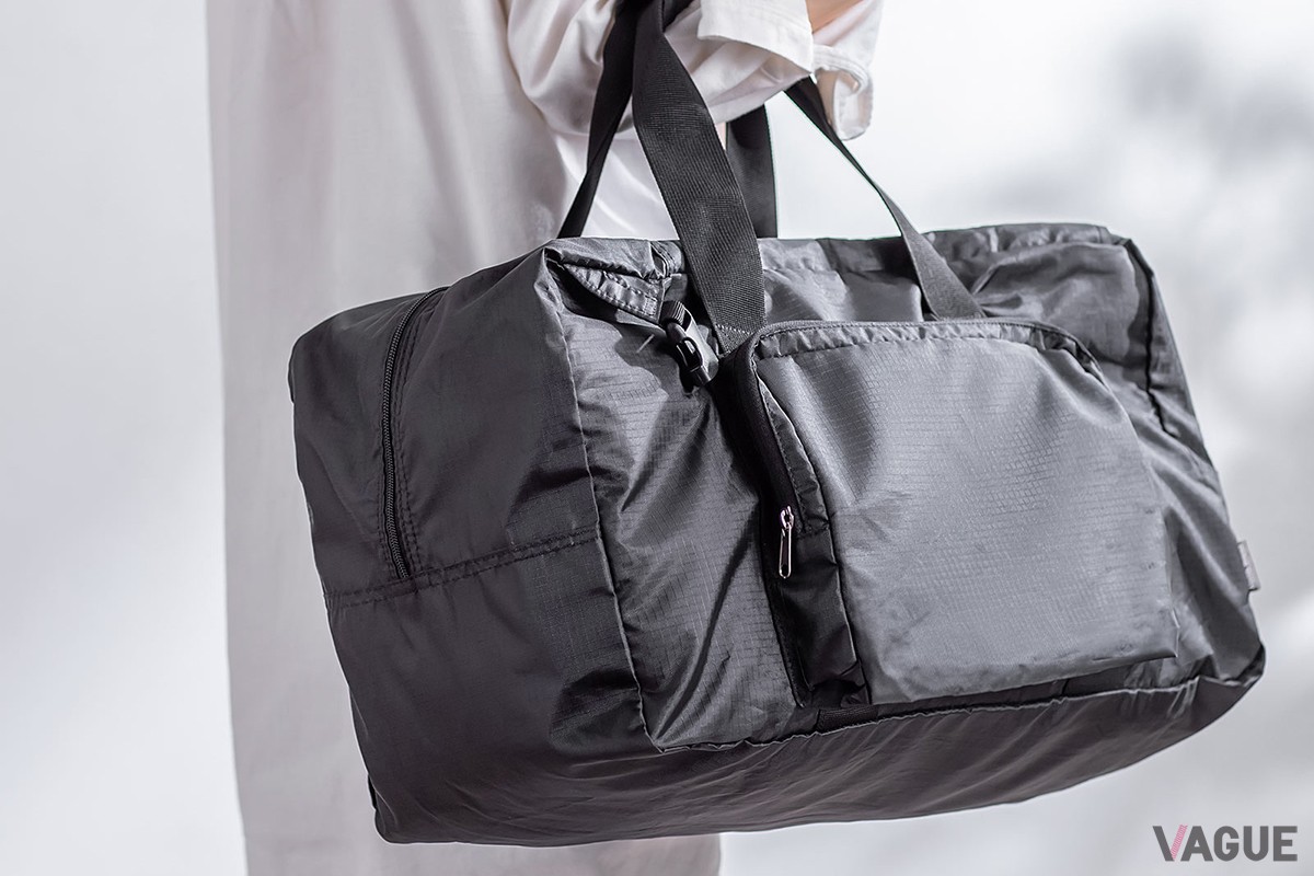 2WAY折りたたみボストンバッグ「200-BAGBP036BK」：3980円