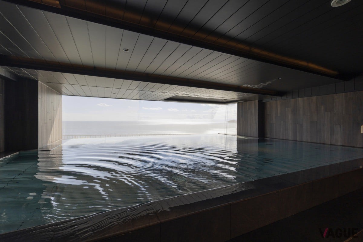 海を眺めながらゆったりと湯あみを堪能