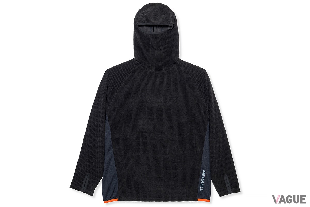 グリッド フリース フーディ（BLACK）：1万4300円