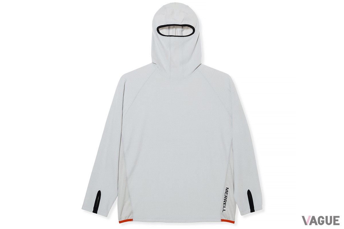 グリッド フリース フーディ（WHITE）：1万4300円