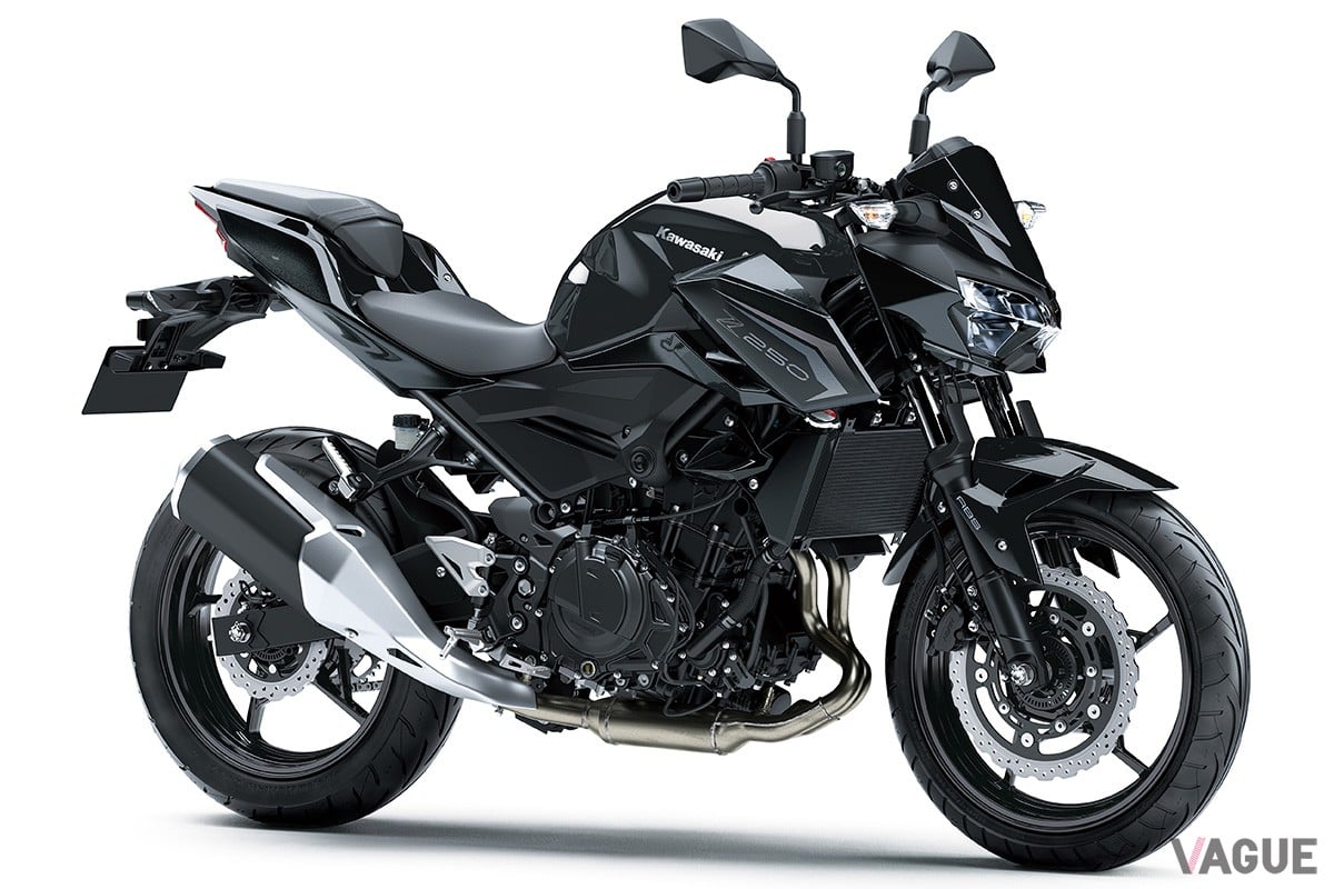 軽さと力強さを併せ持つカワサキの本格ネイキッド「Z250」がカラー＆グラフィックを変更