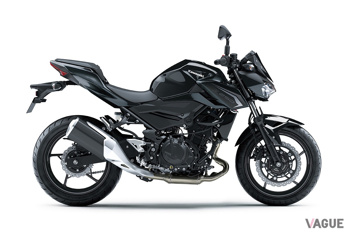 軽さと力強さを併せ持つカワサキの本格ネイキッド「Z250」がカラー＆グラフィックを変更