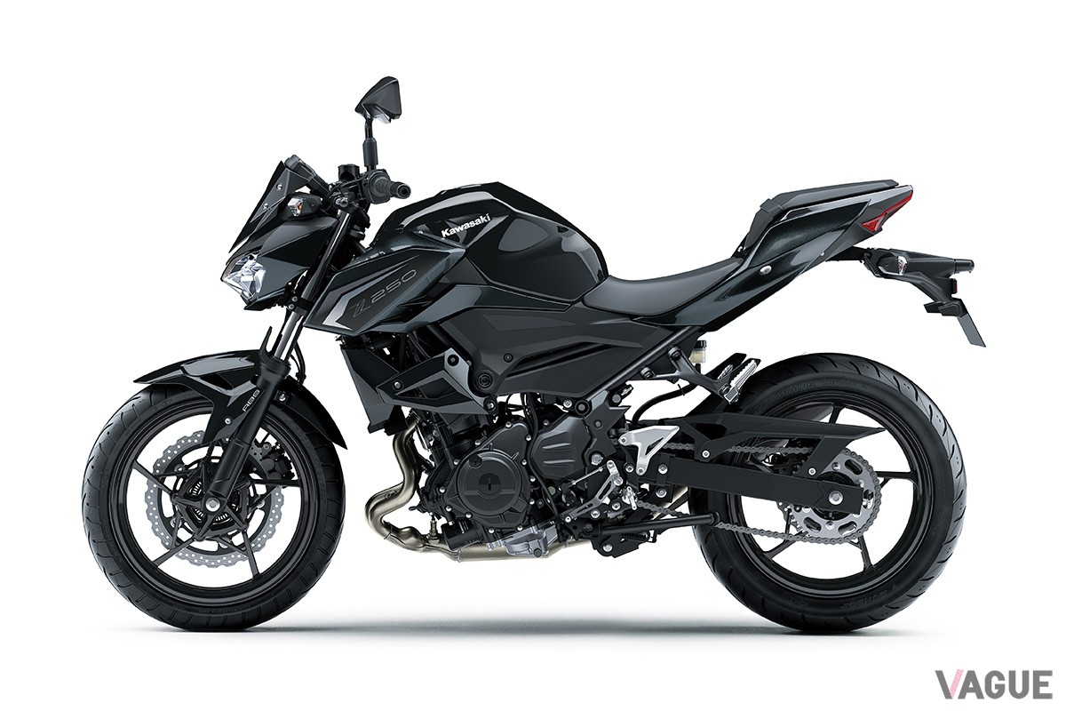 軽さと力強さを併せ持つカワサキの本格ネイキッド「Z250」がカラー＆グラフィックを変更