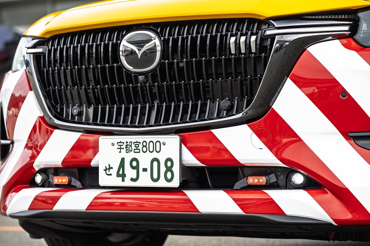 マツダ「CX-80」の道路パトロールカー