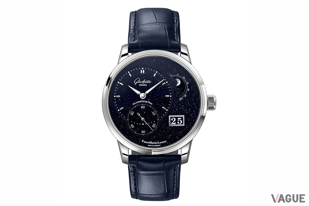 「グラスヒュッテ・オリジナル　パノマティックルナ アニバーサリー・エディション」アリゲーターレザー（品番：1-92-14-01-03-61、552万2000円 消費税込）