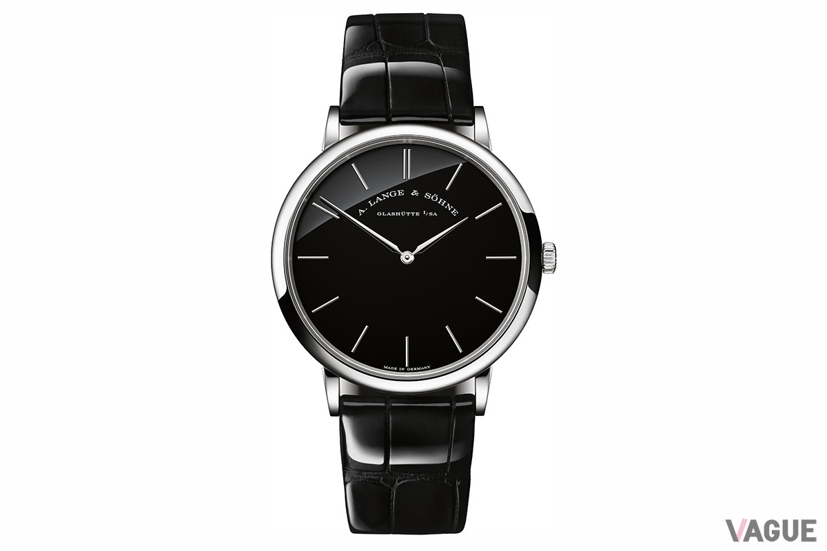 「A.ランゲ＆ゾーネ　サクソニア・フラッハ」プラチナ 950（品番：211.062）