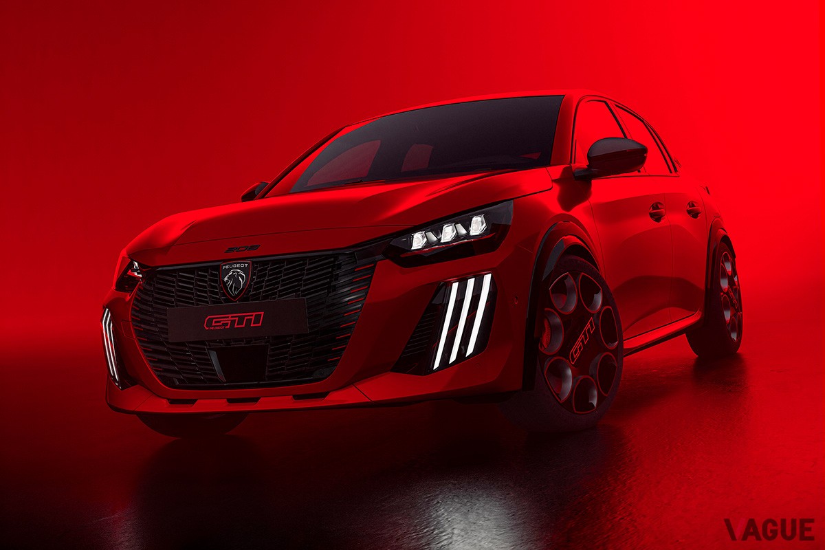 開発中のプジョー「E-208GTi」
