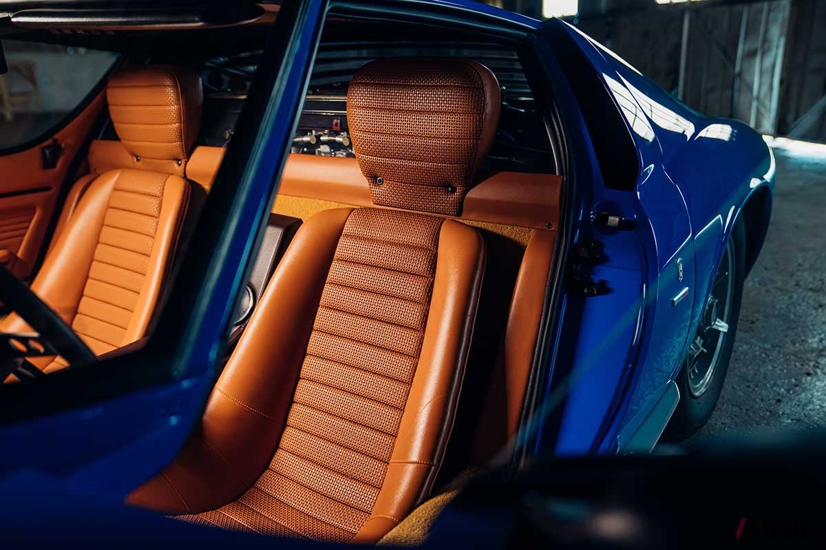 オークションに登場した1968年式ランボルギーニ「ミウラP400」Alex Penfold(c)2025 Courtesy of RM Sotheby's