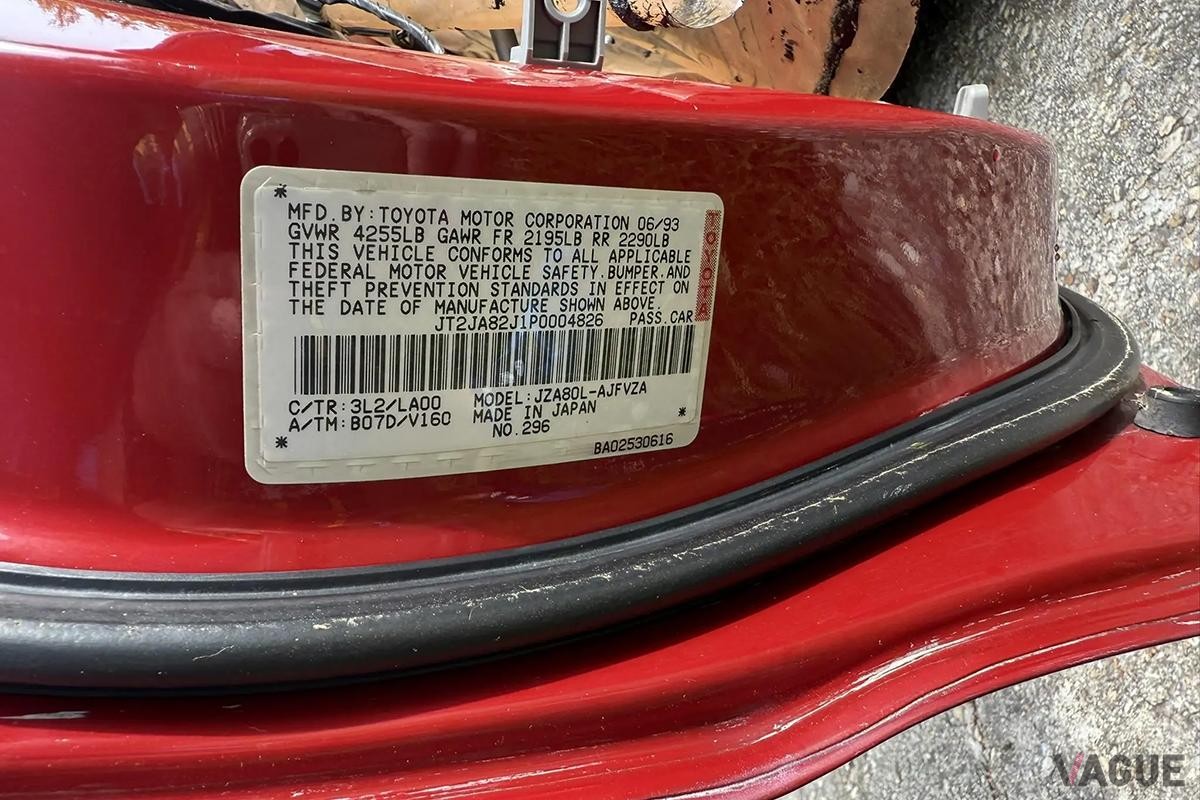 米国オークションに登場、落札された1993年式トヨタ「スープラ」