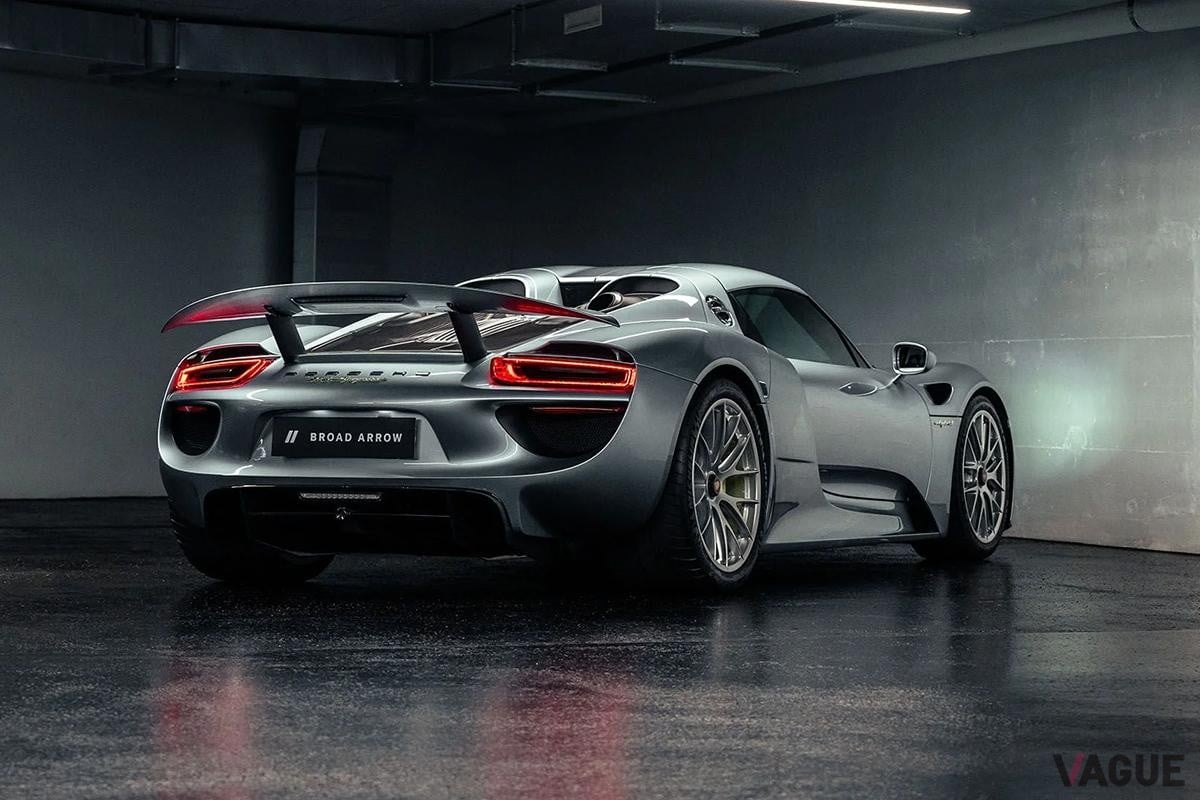 スイス・チューリッヒで開催されたブロードアローオークションに出品され落札された2015年式ポルシェ「918スパイダー」