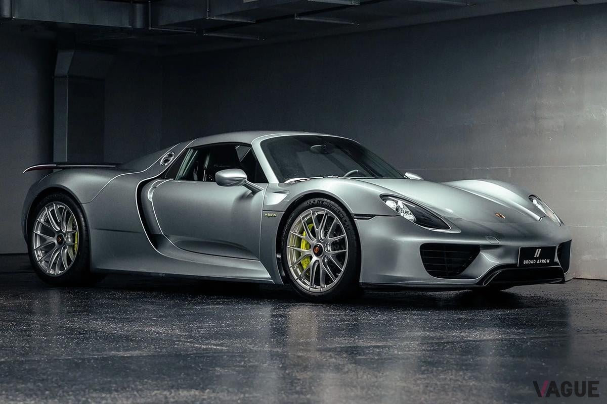 スイス・チューリッヒで開催されたブロードアローオークションに出品され落札された2015年式ポルシェ「918スパイダー」