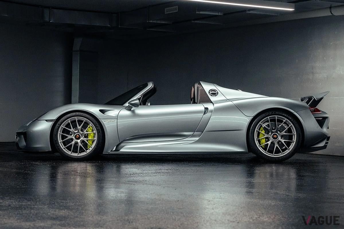 スイス・チューリッヒで開催されたブロードアローオークションに出品され落札された2015年式ポルシェ「918スパイダー」