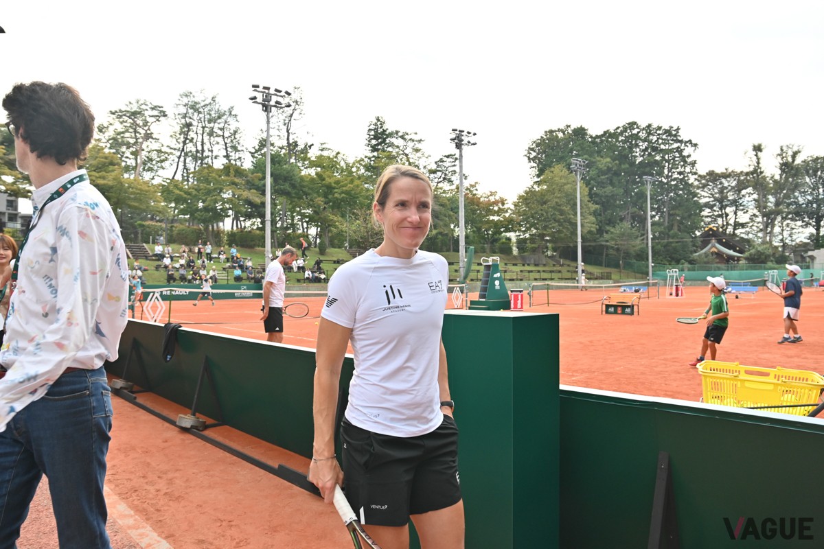 ジュスティーヌ・エナンさんは7勝のうち、4勝をローランギャロス（全仏オープン）で挙げたという、クレーコートの名手だ
