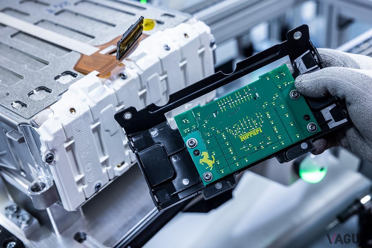 フェラーリのマラネロ本社に建つeビルディングの内部