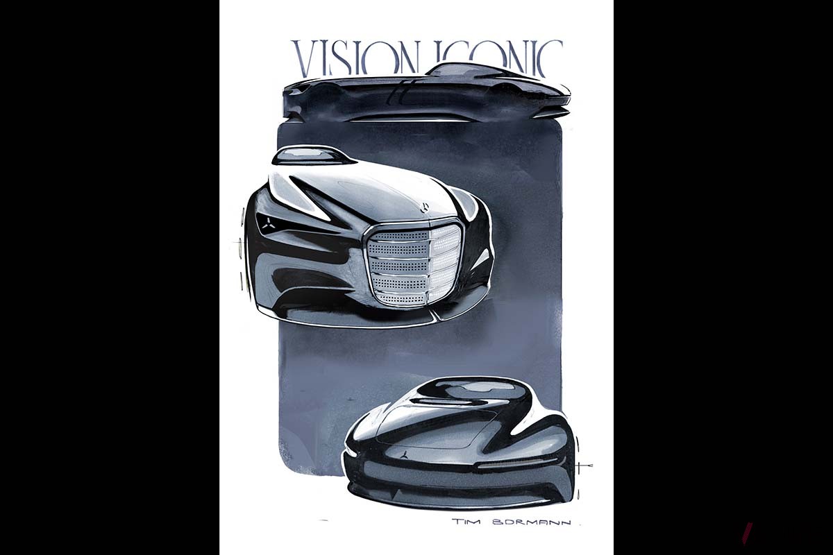 初公開されたメルセデス・ベンツのコンセプトカー「ヴィジョン・アイコニック」