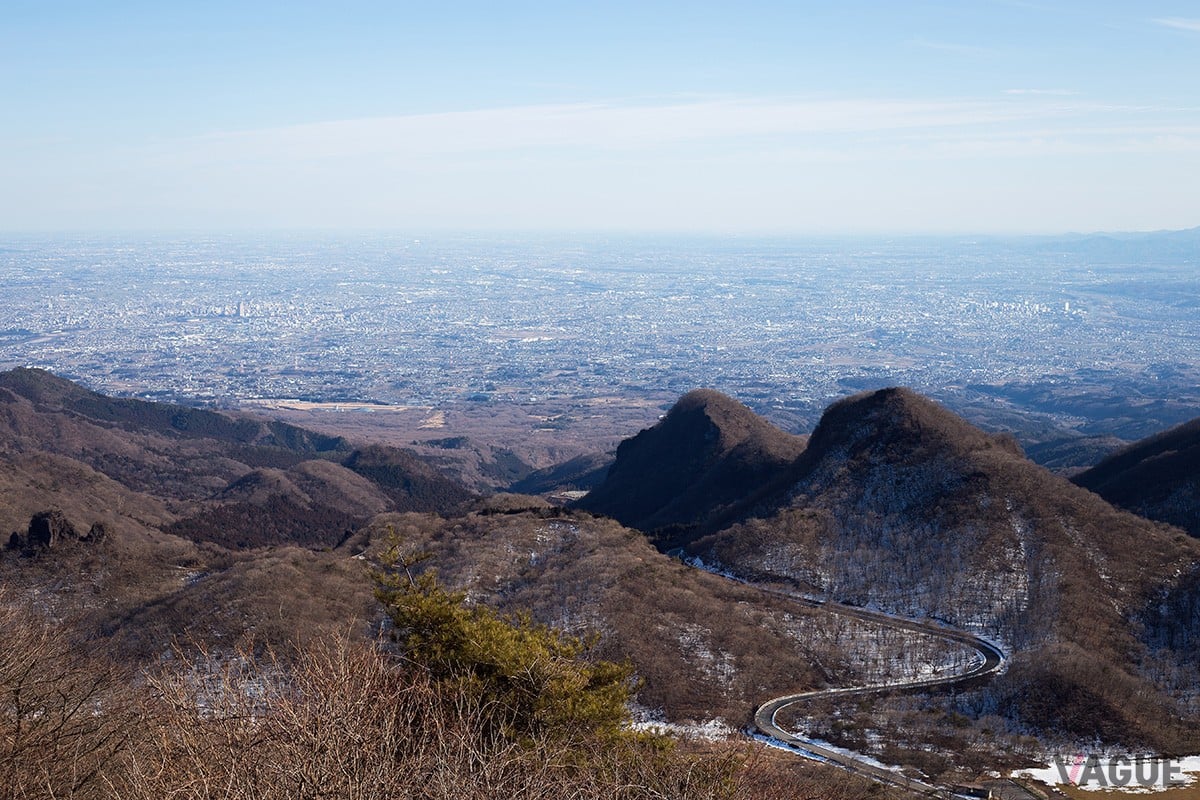 榛名山から関東平野を望む