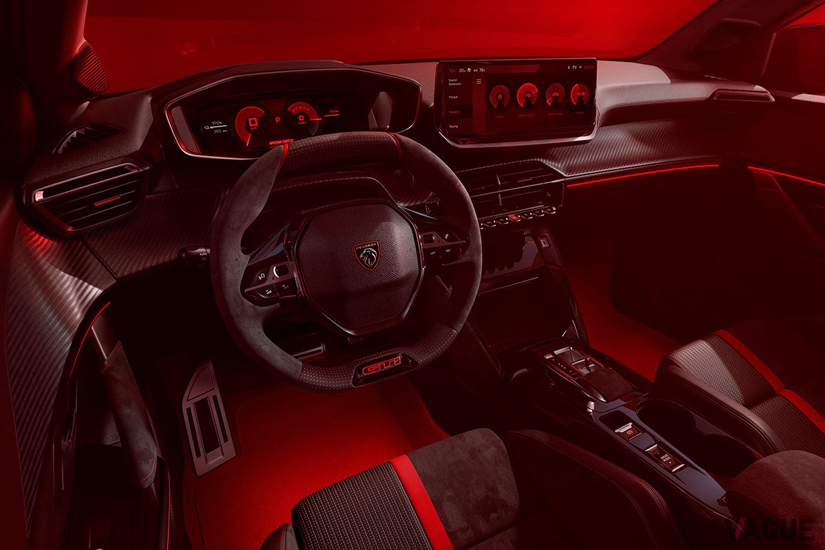 開発中のプジョー「E-208GTi」