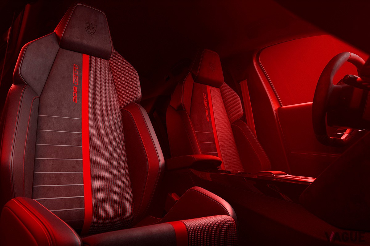 開発中のプジョー「E-208GTi」